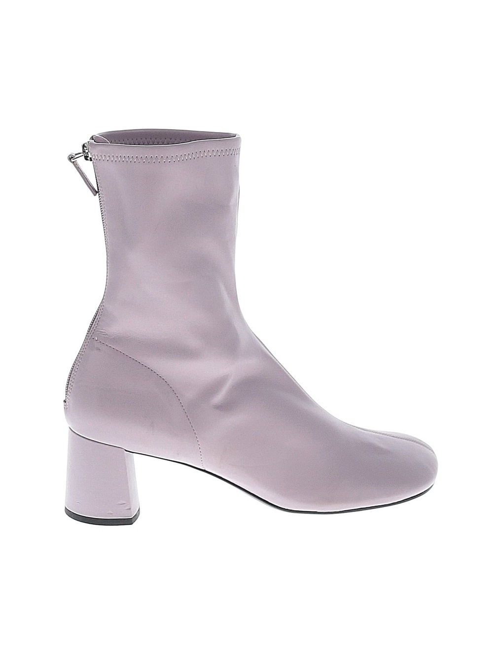 NWT Charles & Keith Lilac Mid-Heel Stretch Ankle Boot
